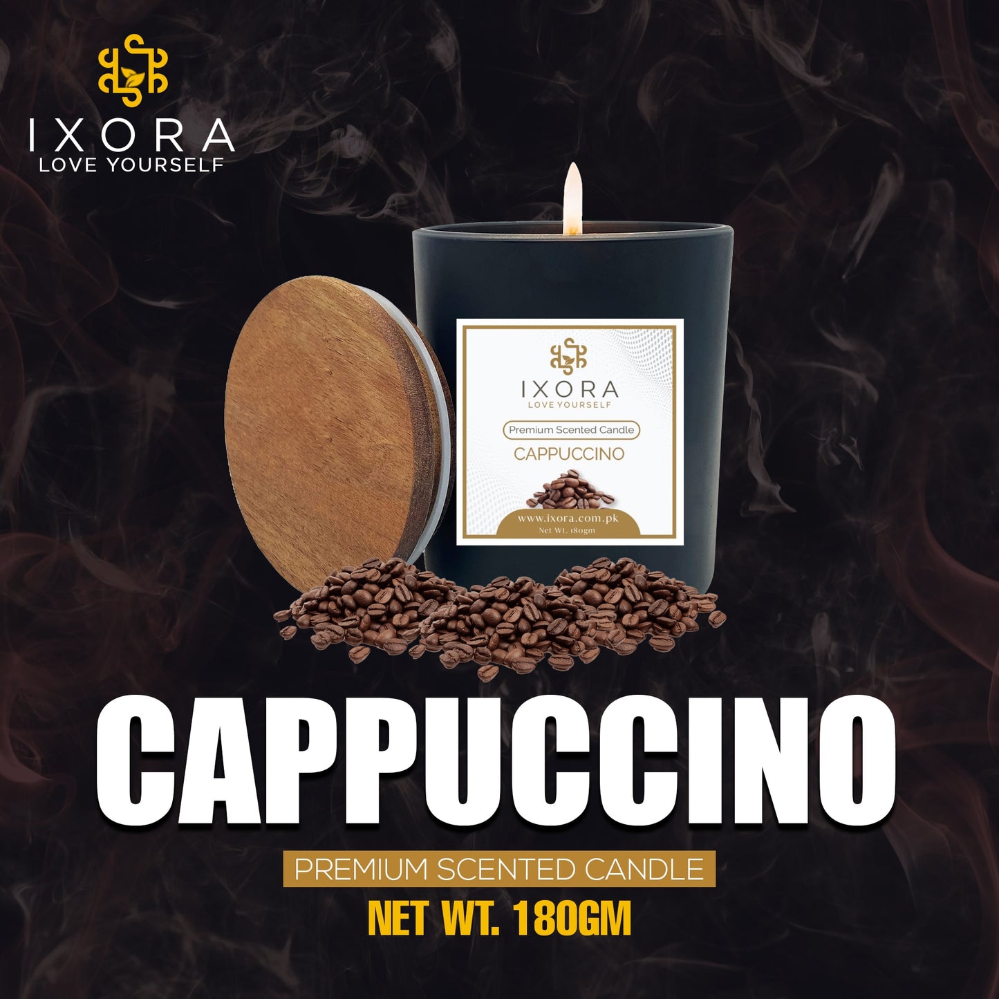 IXORA Premium Scented Candle CAPPUCCIONO